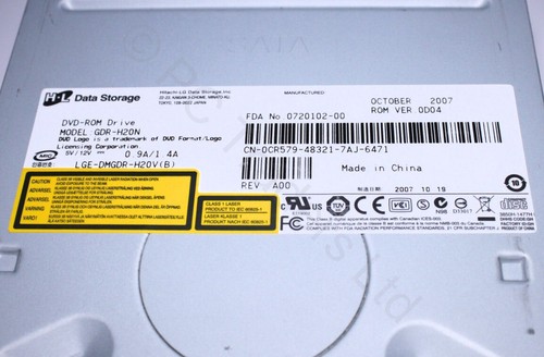 SATA Hitachi GDR-H20N 0CR579 - CD / DVD - Optical Drive Black Bezel - Afbeelding 2 van 2