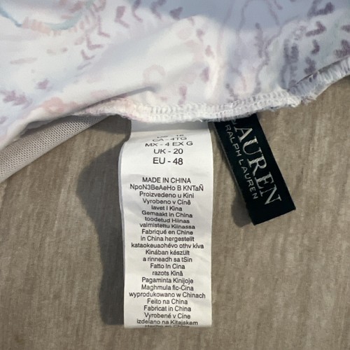 Lauren Ralph Lauren Tankini Damen 16 Paisley Rüschen Wattiert Neckholder Schwimmen Oberteil - Bild 8 von 8