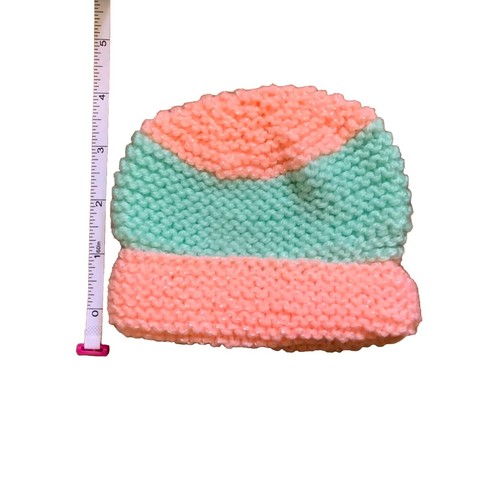 Baby Girl Knit Beanies Set of 4 & Carters Just One You Baby Girl Headbands New - Picture 9 of 11