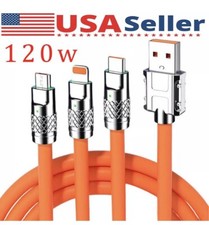 3 in 1 Fast Charging Cable Cell Phone Charger Cord For iPhone Type C Micro USB