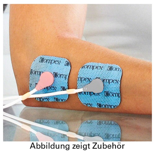 Electrodos Pads Easy Snaps adecuados para dispositivos Compex EMS TENS, 5x5 cm, 4 unidades - Imagen 2 de 5