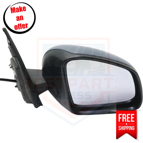 Kool Vue SM04ER Mirror Heated Right Side for 2016-2017 Smart Fortwo Prime, Proxy