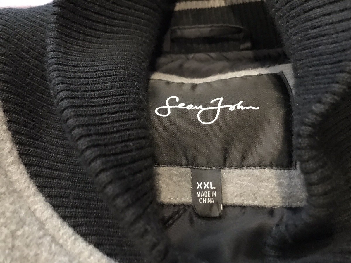 Sean John ウール スタジャン 2XL Sean John Jacket - Etsy