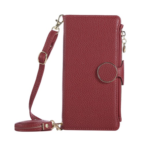 Leather Crossbody Wallet Case For Samsung Galaxy S25 Ultra|+ S25Edge S24 FE-S21  - Picture 39 of 55