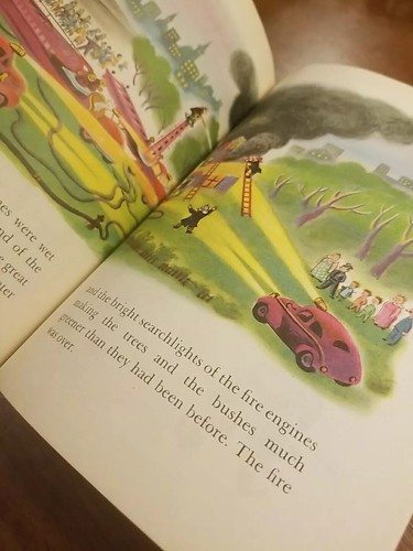 1948 BOOK BOOKS VINTAGE GOLDEN RARE Brown Binding FIVE LITTLE FIREMEN "B" ART - Picture 10 of 12