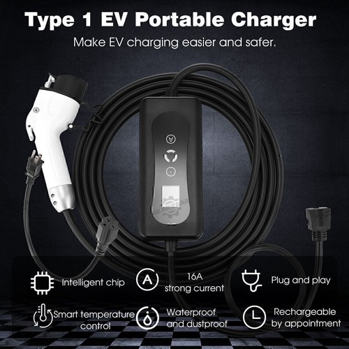 EV Charger 16A Electric Car Portable Charging Cable NEMA6-20 EVSE 110V-220V US - Picture 8 of 24