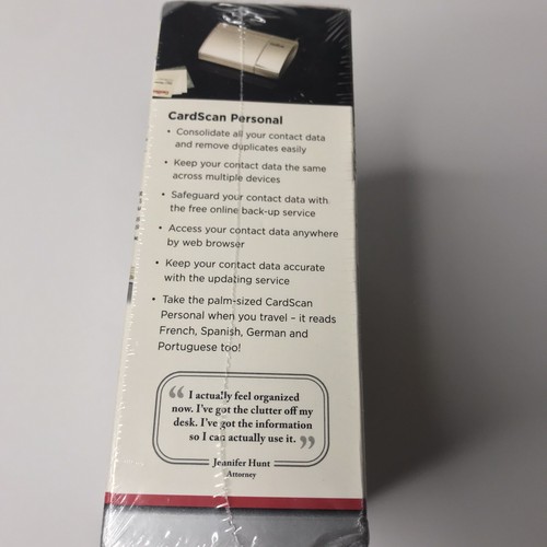 Cardscan Personal ~ Compact Business Card Scanner & Contact Manager ~ Brand New - Picture 6 of 7