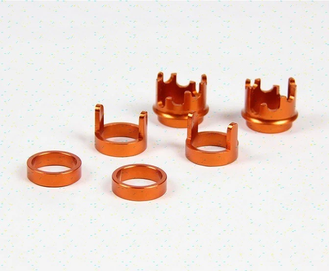 1/5 rc baja CNC adjustable set for shock absorber front & rear fit silver/red - Image 2 of 4