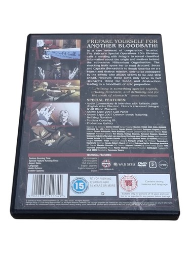 Hellsing Ultimate Volume 3 DVD Manga UK Region 2 Anime - Picture 2 of 3