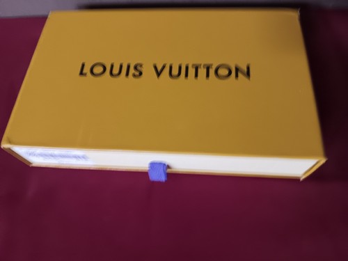 Lote De 2 Cajas De Regalo Vacías Louis Vuitton 2 Tamaños Deslizable Cajón Estilo Tirador Azul - Imagen 3 de 7
