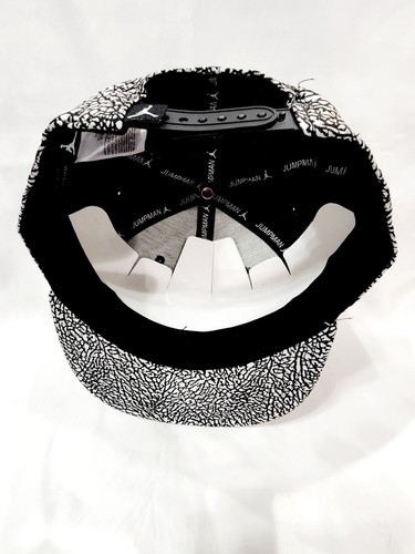 Air Jordan BLACK WHITE Hat Cap Ball Snapback Jumpman Elephant Cement Youth New - Picture 19 of 21