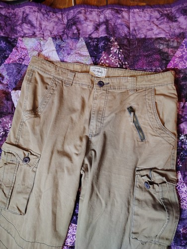 AK Army New York Cargo Hose Herren 38x32 braun Relaxed Fallschirmjäger Safari Utility - Bild 3 von 11