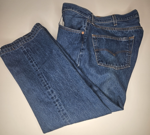 Levi's 501xx Blue Denim Jeans Herren Größe 40x34 Button Fly - Bild 2 von 8