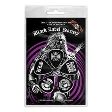 Black Label Society Guitar Picks Zakk Wylde Official Black 5 Pack Plectrum
