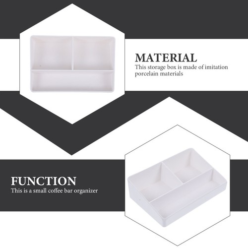  Teebeutel Aufbewahrungsbox Teebeutel Kaffee Organisierungsbox Behälter 3 Fächer - Bild 9 von 12