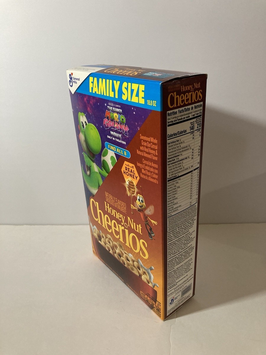 Super Mario Galaxy Yoshi Honey Nut Cheerios (FAMILY SIZE) | eBay