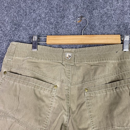 Kuhl Mens Revolvr Pants 34x32 Straight Leg Hiking Beige Patina Dye Cotton Blend - Picture 20 of 20