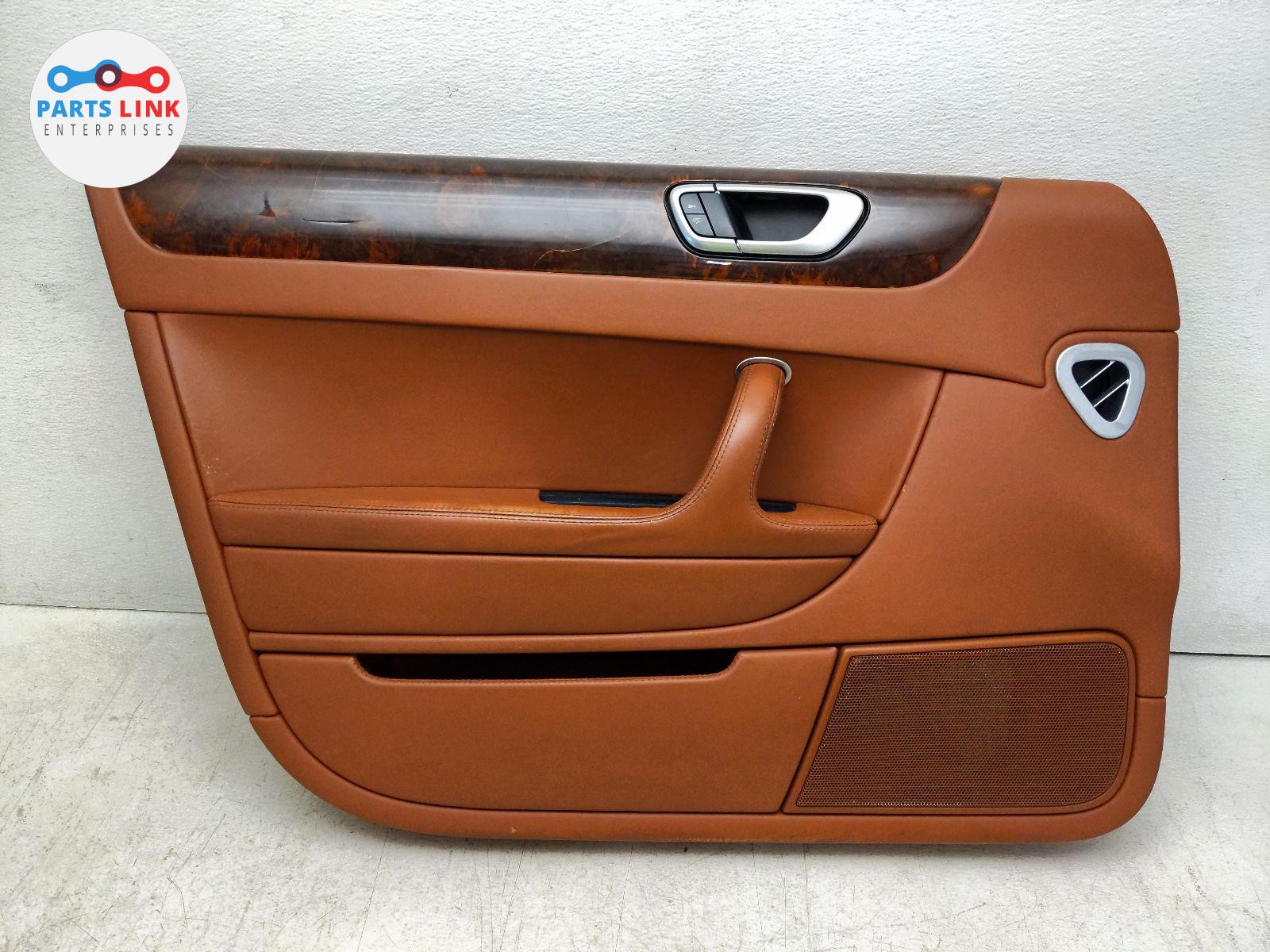 2006-12 BENTLEY CONTINENTAL FLYING SPUR FRONT LEFT DOOR TRIM PANEL SPEAKER COVER