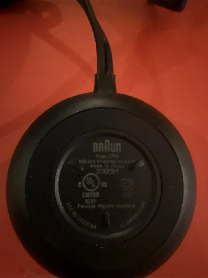 Adaptador de cargador de corriente Braun GENUINO tipo 3768 base de carga para cepillo de dientes Foto 3 de 3