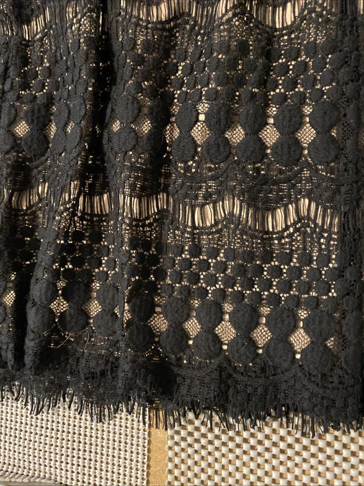 Jessica Howard Black Lace Mini Dress Lining 3/4 Sleeve Womens Size 14 - Image 4 of 4