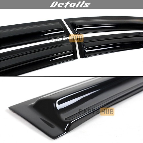 For 2011-2014 Hyundai Sonata JDM Mugen Style Window Visors Rain - Picture 3 of 12