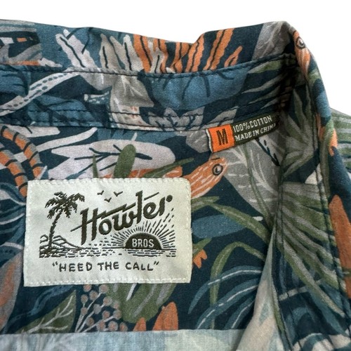Howler Brothers Mens Mansfield short sleeve button up shirt glades print medium - Picture 3 of 5