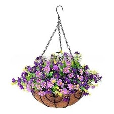 Guesthouses With Flowers Garden Office Artificial Hanging Basket Indoor Outdoor