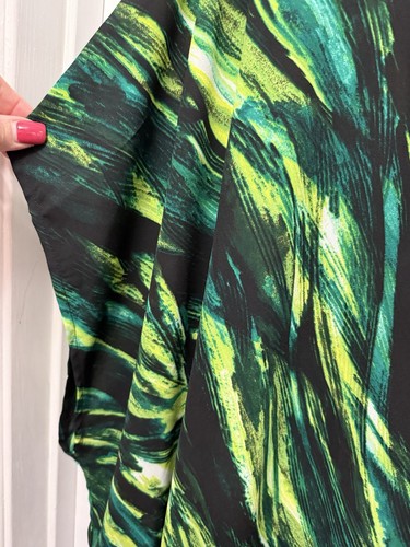 Ava & Viv Women's 2X 3X Green Short Sleeve Relaxed Fit Blouse Top - Bild 2 von 5