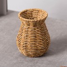 Woven Flowers Vase Decorative Vase Rustic Imitation Rattan Woven Vase for Home