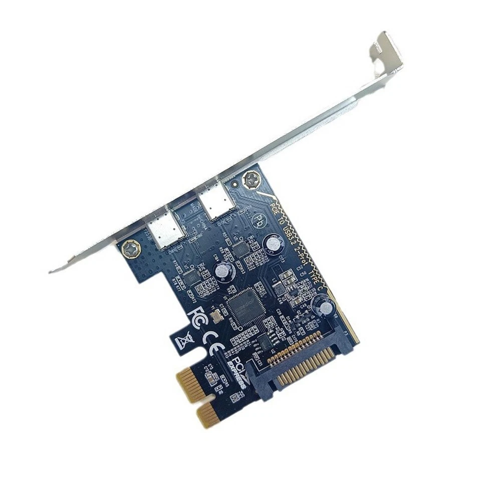 PCIE to Dual Type C Expansion Card PCI-E X1 to 2-Port TYPE-C USB 3.2 GEN12819 - Image 4 of 4