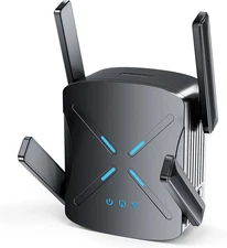 Long-Range WiFi 6 Extender – 12,000 Sq Ft Coverage