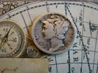 1928-S  MERCURY DIME 90% SILVER   FINE DETAILS.   LOWER MINTED MERCURY!