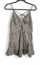 American Eagle, Women's Black and White Striped Dress, Size Med