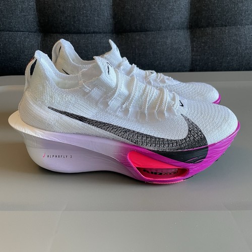 Nike Air Zoom Alphafly NEXT% 3 White Vivid Grape Women’s Sz 8.5 (FD8315 100) - Picture 3 of 6