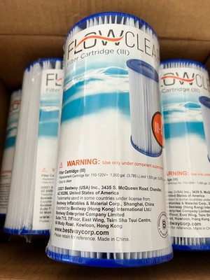 6 Total New Bestway FLOWCLEAR Filter Cartridge Type III (A / C) Swimming Pool
