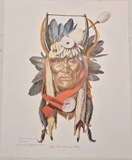 Numbered & Signed Print of "Chief Ben American Horse" by David Humphreys Miller