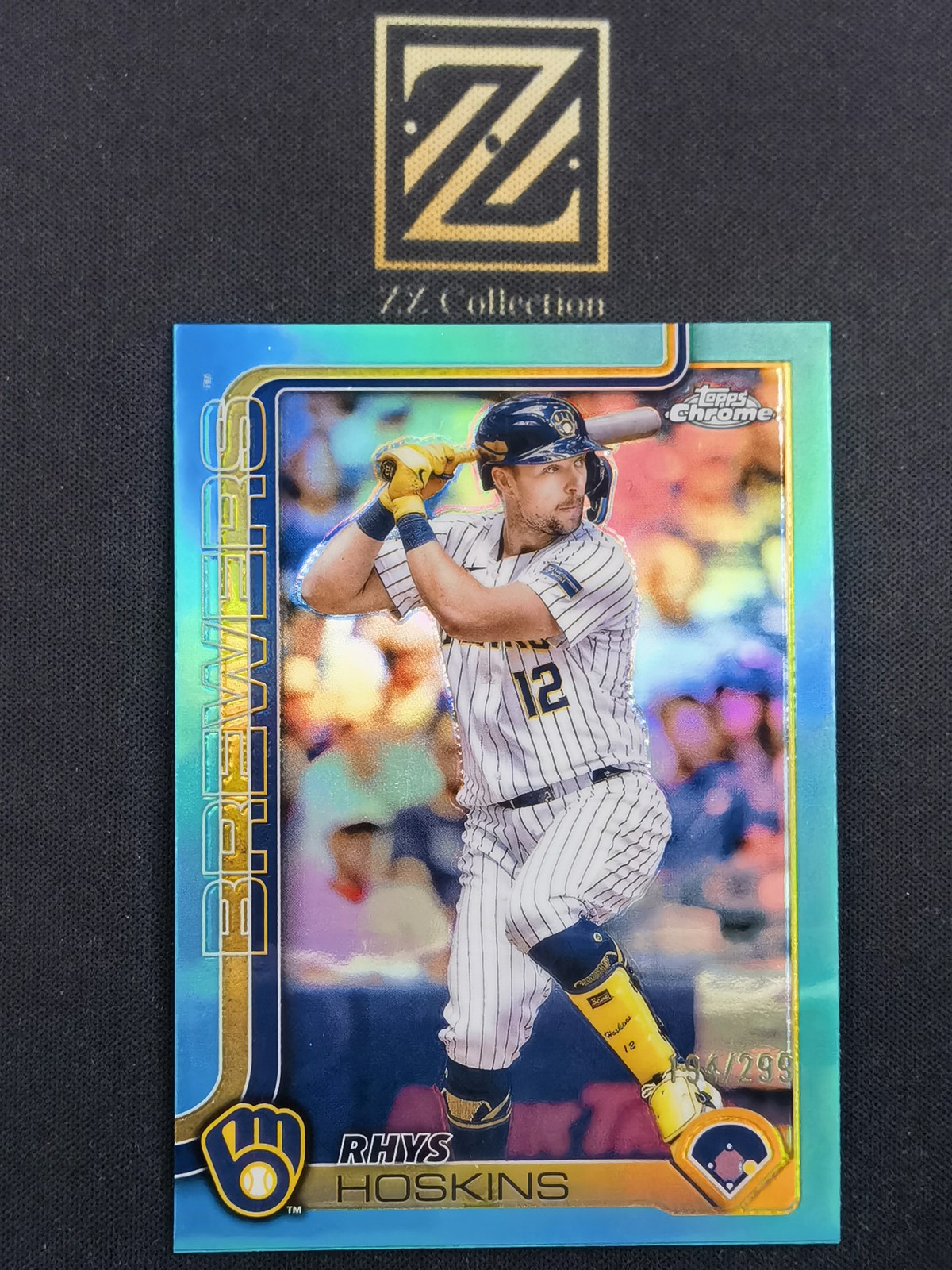 2025 Topps Chrome Baseball Rhys Hoskins 194/299 Teal Refractor -LYQ