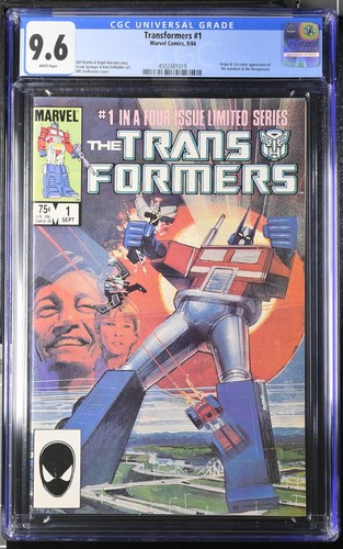 Transformers #1 CGC 9.6 WP 1984 1st Print! WHITE PAGES! 1st Autobots/Decepticons - Picture 1 of 2