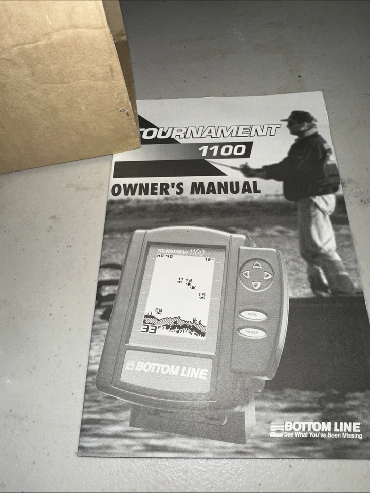 Unidad principal buscador de peces Bottom Line Tournament 1100 solamente. Sin probar Foto 3 de 4