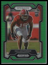 2024 Panini Prizm Draft Picks #112 Dallas Turner Green