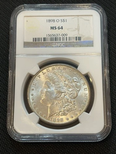 1898-O Morgan Silver Dollar NGC MS64 New Orleans Mint