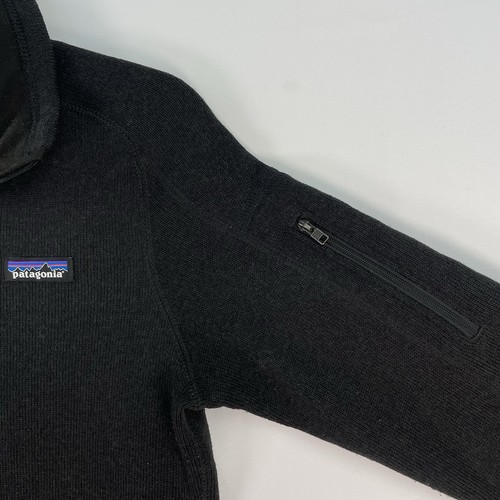 Patagonia Better Sweater Womens Medium Full Zip Black Fleece Knit Pocket Jacket - Picture 9 of 18