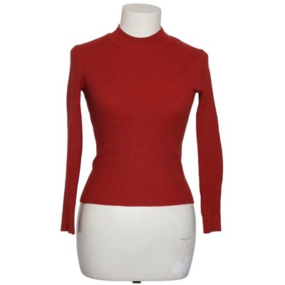 Primark, Strickpullover, Größe: S, Rot, Einfarbig, Rippenstrick, Damen #Njf