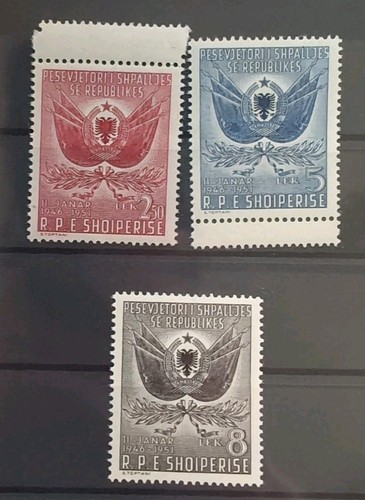 Albanien postfrisch ** Mi Nr. 500 - 502