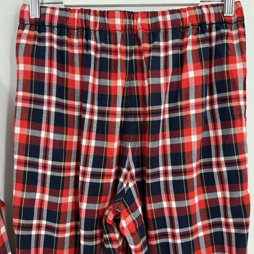 J. Crew kariert passendes Pyjama Set Langarm Oberteil Hose Flanell rot Größe Small - Bild 9 von 13