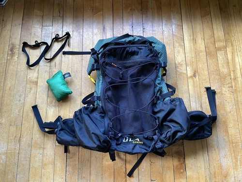 CUSTOM ULA Camino Pack Large Torso Medium Belt USA Green Robic + Lots of Extras!