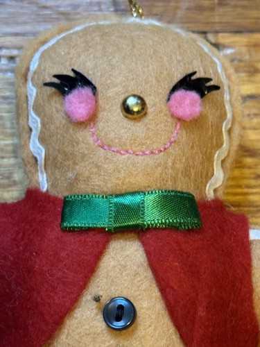 (4) Lebkuchen Männer Urlaub Stofftier Vintage Plüsch Ornamente 14 - Bild 5 von 5