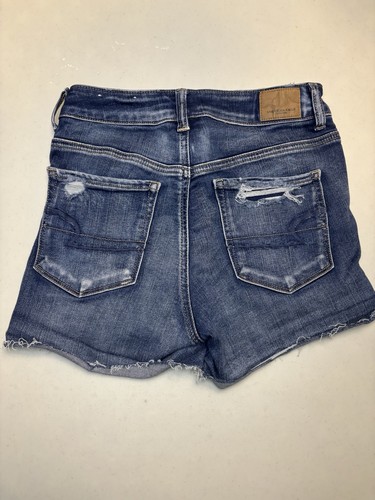 American Eagle Outfitters Next Level Stretch Denim Shorts Größe 4 Used-Look - Bild 3 von 4