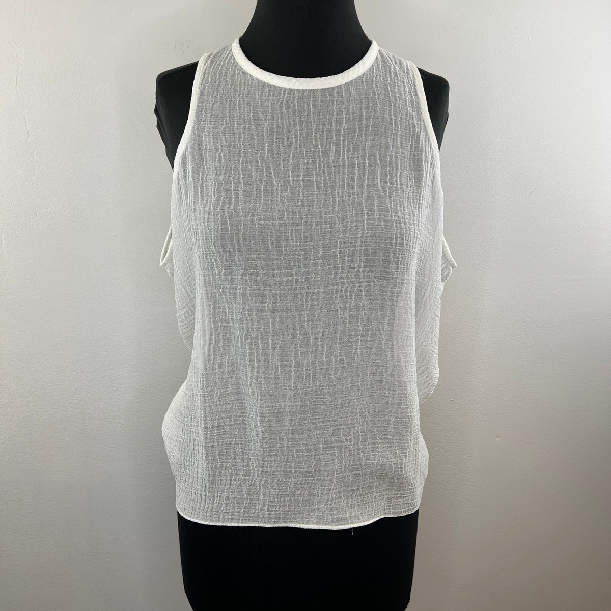 トップス HELMUT LANG See-through tank top Nwt Helmut Lang S/S 1999 Vintage Archival Removable Side