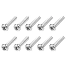 Machine Screws (M8x40mm) 10Pcs, Phillips Cross Pan Bolts 304 Stainless Steel